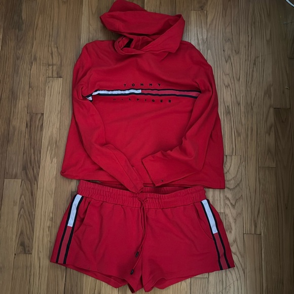 Tommy Hilfiger Pants - Tommy Hilfiger Cotton Shorts Long Sleeve Set